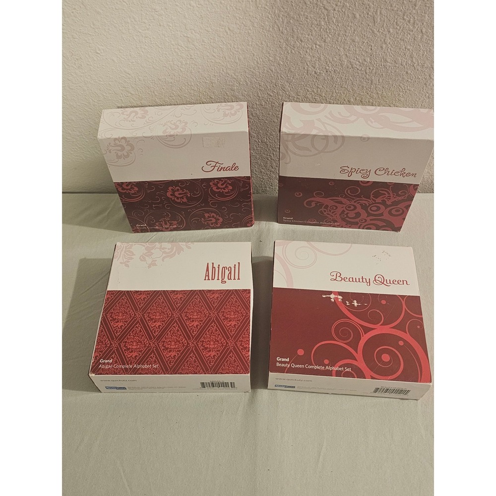 QuicKutz Grand Alphabet Die Set Lot Abigail Beauty Queen Finale Spicy Chicken